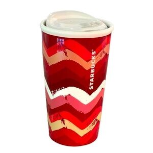 STARBUCKS 2014 Chevron Double Wall 10 oz Travel Mug